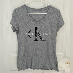 Calvin Klein Jeans: tshirt, super soft, grey, size M